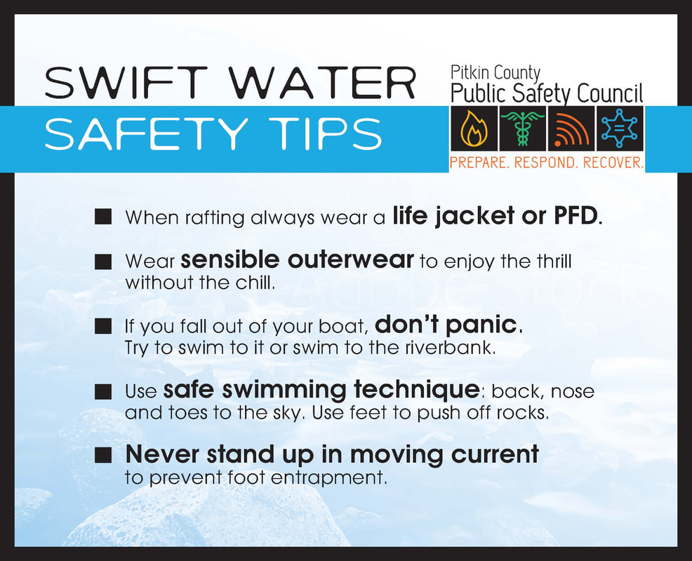 Swift water safety tips flyer
